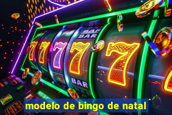 modelo de bingo de natal